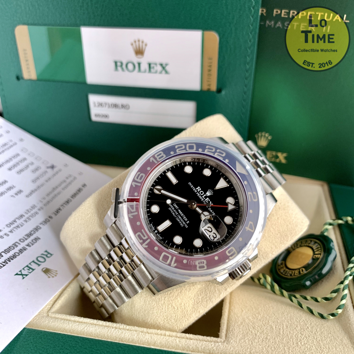 Rolex GMT-Master II 126710BLRO B/P